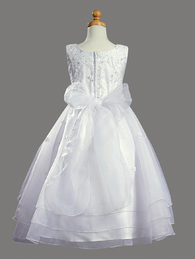 Embroidered Organza and Pearled Bodice with Organza Skirt