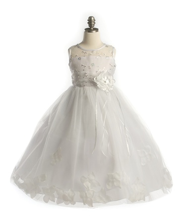 Sleeveless Organza Bodice with Tulle Petal Dress