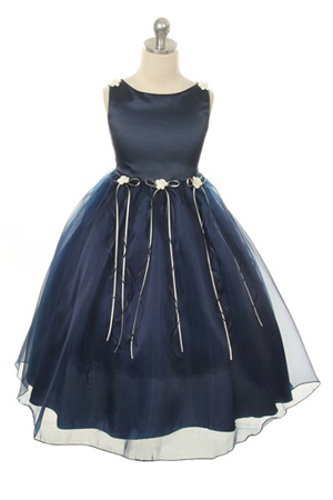 Flower Girl Dresses # KD149N : Classical Satin and Organza Dress