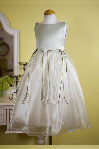 Raw silk store flower girl dresses