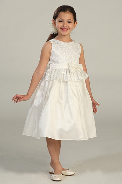 Flower Girl Diamond White Taffeta Dress cheapest w Pick Ups Size 14, Sleeveless dress Pickups on Skirt First Communion, Beauty Pageant,Gathered Skirt