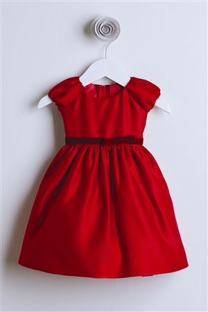 Flower Girl Dresses #SKB519RD : Classic Satin Holiday Dress