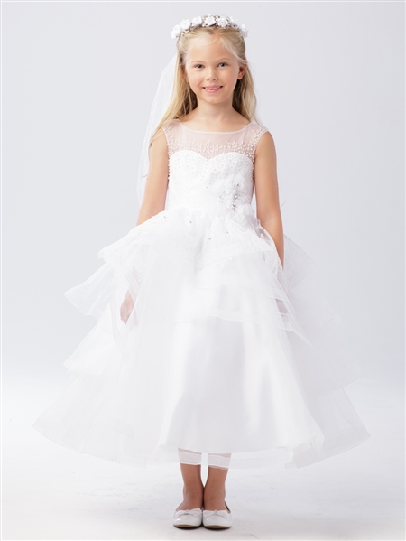 Horsehair flower girl store dress