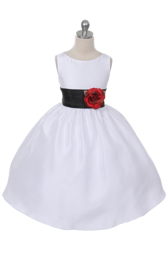 Apple Red Flower Girl Dresses